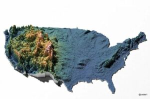 Topography of usa